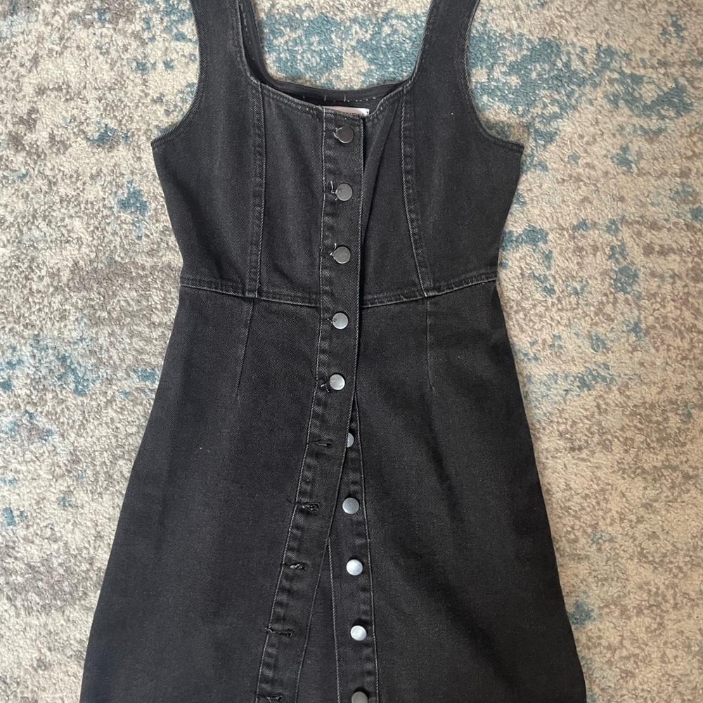 Urban Outfitters Charcoal Denim Dress